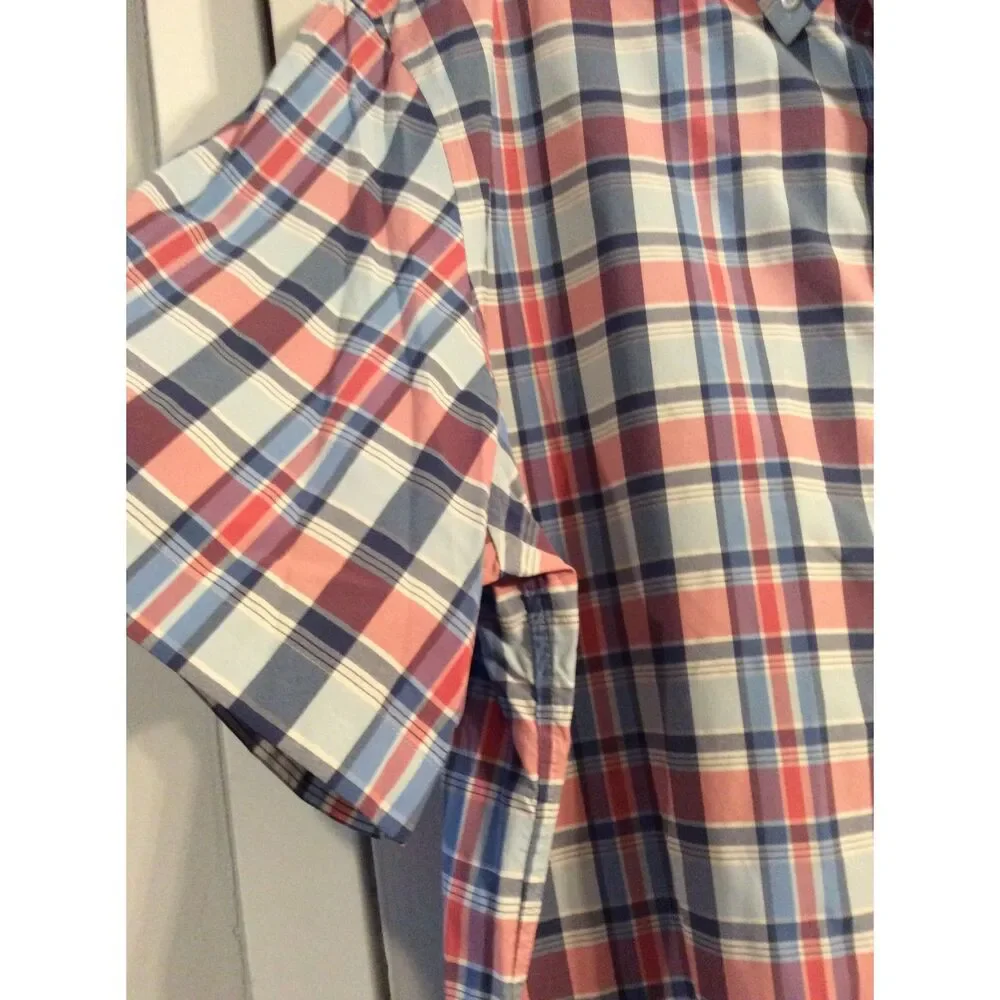 Vineyard Vines Size 2XL mens classic fit tucker button up shirt plaid